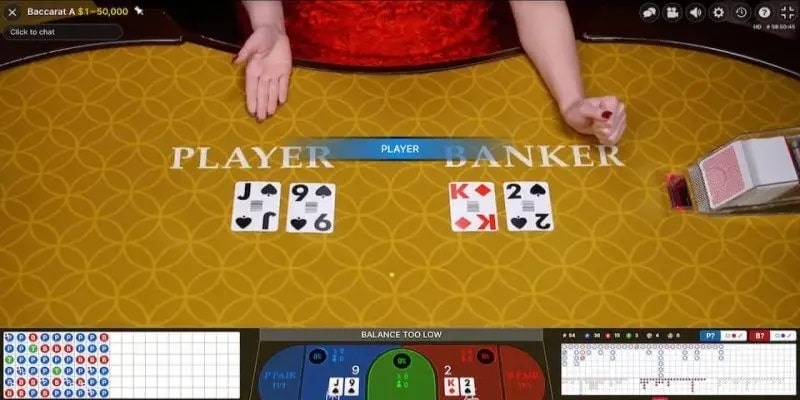 Baccarat được yêu thích với lối chơi vô cùng đơn giản